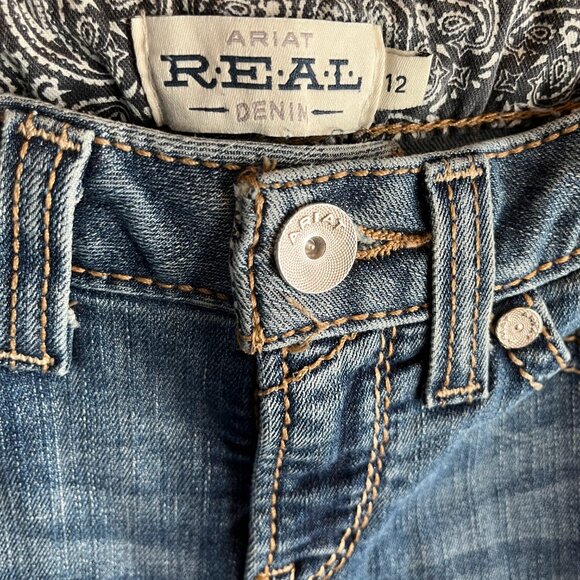 Ariat Girls R.E.A.L. Leila Boot Cut Jean size 12 - Picture 3 of 3